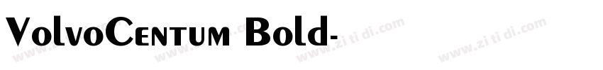 VolvoCentum Bold字体转换